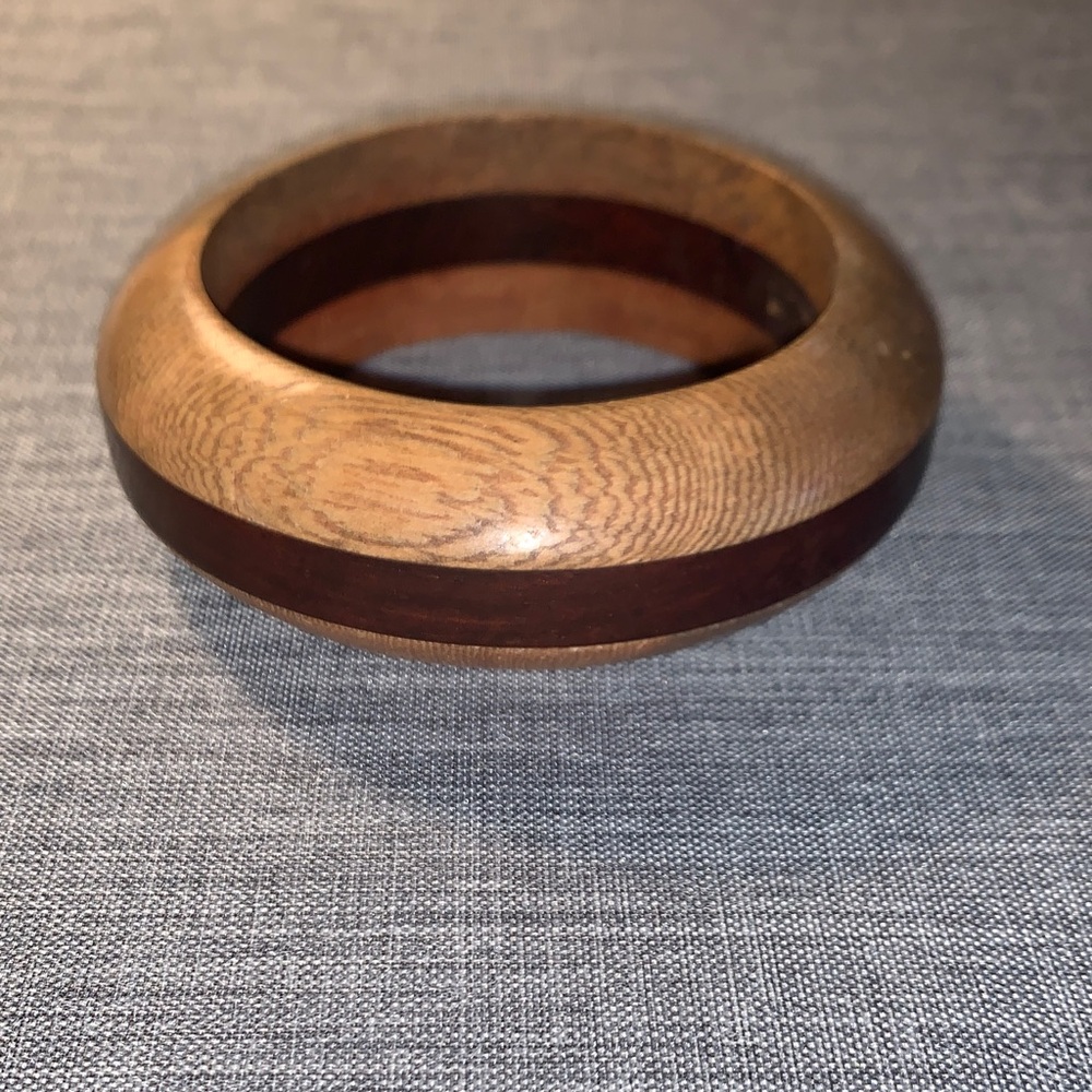 Vintage Wooden Bangle Bracelet